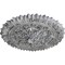 Ekena Millwork Lariah Medallion (Canopies up to 1 3/8"), 24 3/4"OD 1 3/8"ID x 3 1/4"P, Ultra Pure White Crackle CM24LAUWC - alternate 4